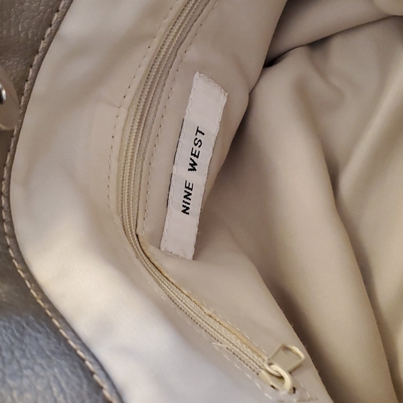 Nine West metallic hobo handbag - Picture 6 of 11